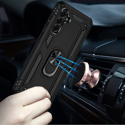 For Samsung Galaxy A57 Hybrid Shockproof Durable 360 Degree Rotatable Ring Stand Holder Kickstand Fit Magnetic Car Mount Case Cover