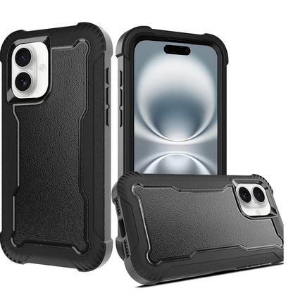 For iPhone XR Tough Hybrid Case - Shockproof 3-in-1 Armor Full-Body Protection PC + TPU Rubber Bumper Frame Case Cover Burgundy