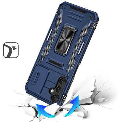 For Samsung Galaxy A36 Hybrid Case with Rotation Ring Stand Shockproof & Camera Window TPU Armor Dropproof Case Cover