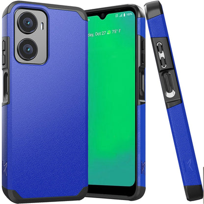 For Cricket Magic 2 5G (2024, 2nd Version) Slim Tough Protection Shock Absorption Hybrid Dual Layer Hard PC + TPU Rubber Silicone Case Cover