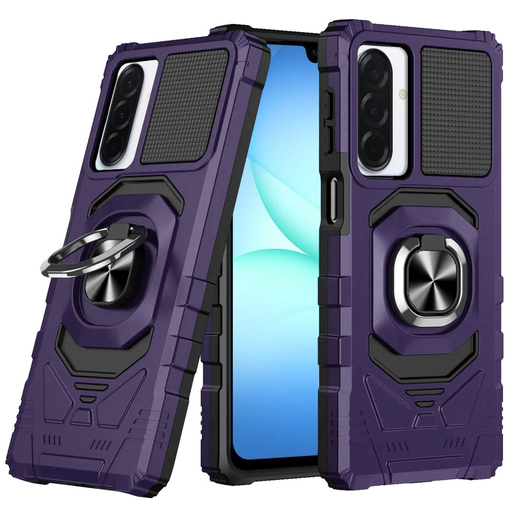 For Samsung Galaxy S25 Fan Edition /Galaxy S25 FE Hybrid Dual Layer with 360° Rotate Magnetic Ring Stand Holder Kickstand TPU Rugged PC Shockproof Case Cover