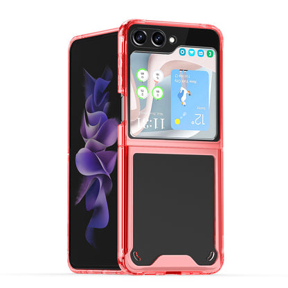 For Samsung Galaxy Z Flip 7 Transparent Hybrid Shockproof Hard PC Slim Durable TPU Bumper Protection Case Cover