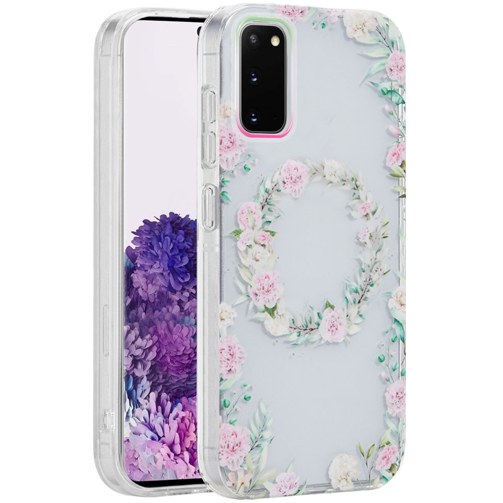 For Samsung Galaxy S20+ Plus Fashion Layer Design Slim IMD TPU Protective, Shockproof Hybrid Stylish Durable Hard PC Case Cover