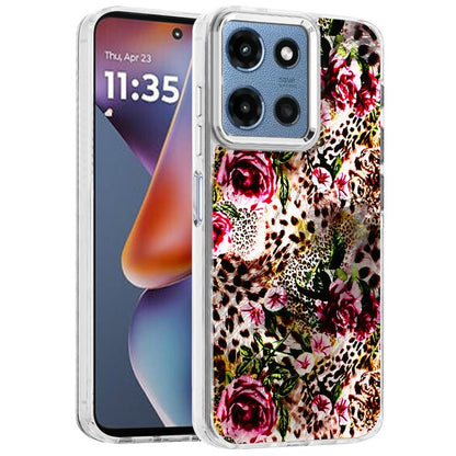 For Motorola Moto G 5G 2025 Fashion Beautiful Epoxy Design Hybrid Fashion Stylish TPU Protective, Shockproof Hybrid PC Case Cover