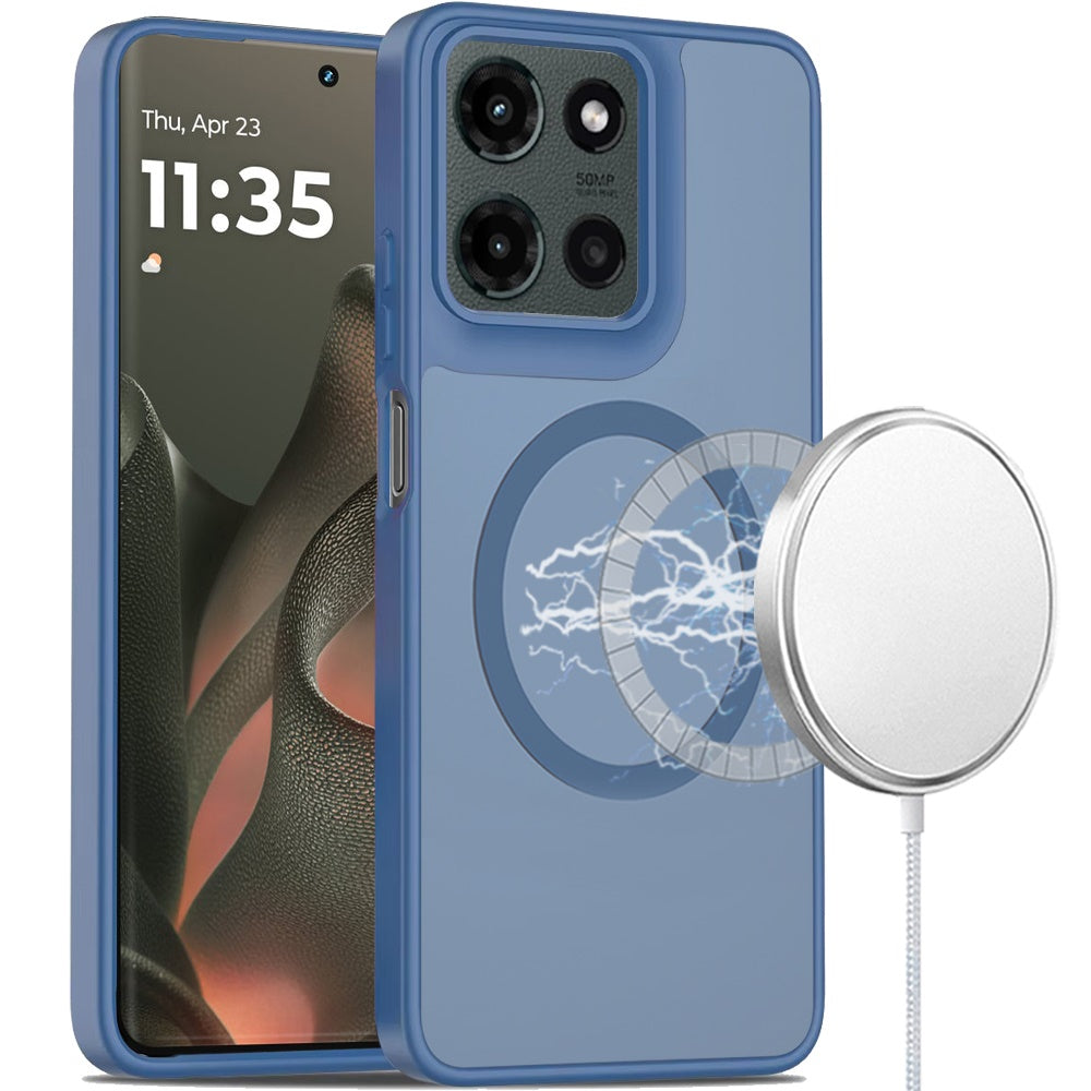 For Motorola Edge 2025 MagSafe Compatible Case Hybrid Soft TPU Bumper Hard Translucent Matte Back Slim Shockproof Case Cover