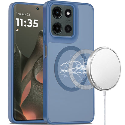 For Motorola Edge 2025 MagSafe Compatible Case Hybrid Soft TPU Bumper Hard Translucent Matte Back Slim Shockproof Case Cover