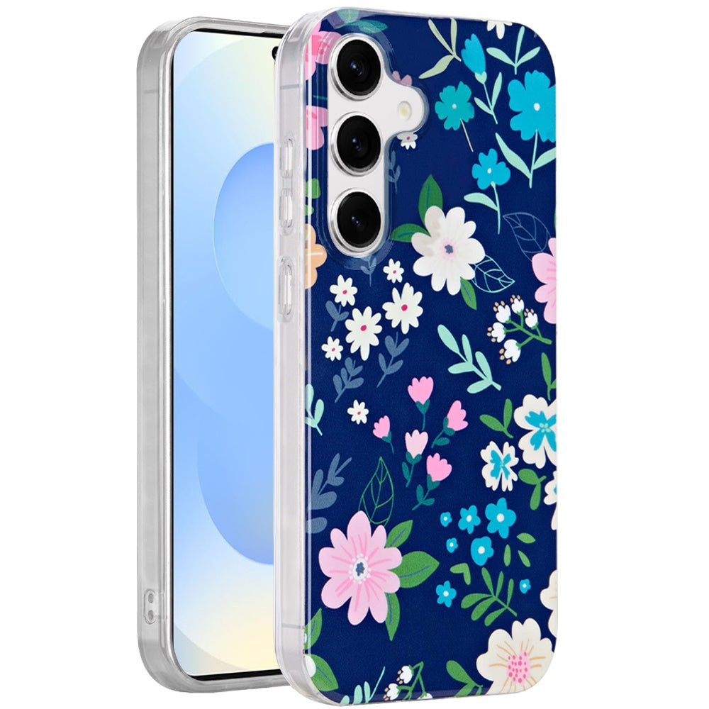 For Samsung Galaxy S25 /S24 Fashion Layer Design Slim IMD TPU Protective, Shockproof Hybrid Stylish Durable Hard PC Case Cover