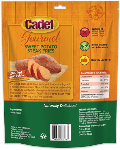 Cadet Gourmet Sweet Potato Steak Fries for Dogs [Dog Supplies] 1 lb
