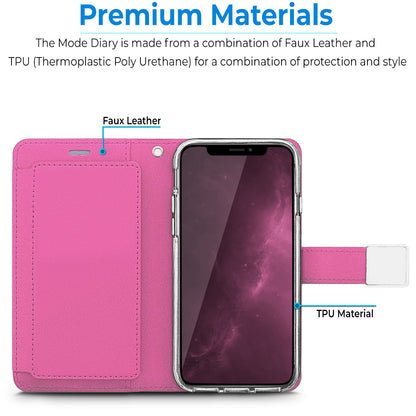 For Motorola Moto G Power 5G 2026 PU leather Wallet 6 Card Slots folio with Wrist Strap & Kickstand Pouch Flip Shockproof Case Cover Pink