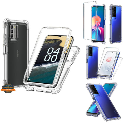 For Samsung Galaxy Xcover 7 Pro Full-Body Dual Layer Hybrid Case Slim, Drop-Proof TPU Hard PC, Durable Corner Front Bumper Protector Case Cover Clear Transparent