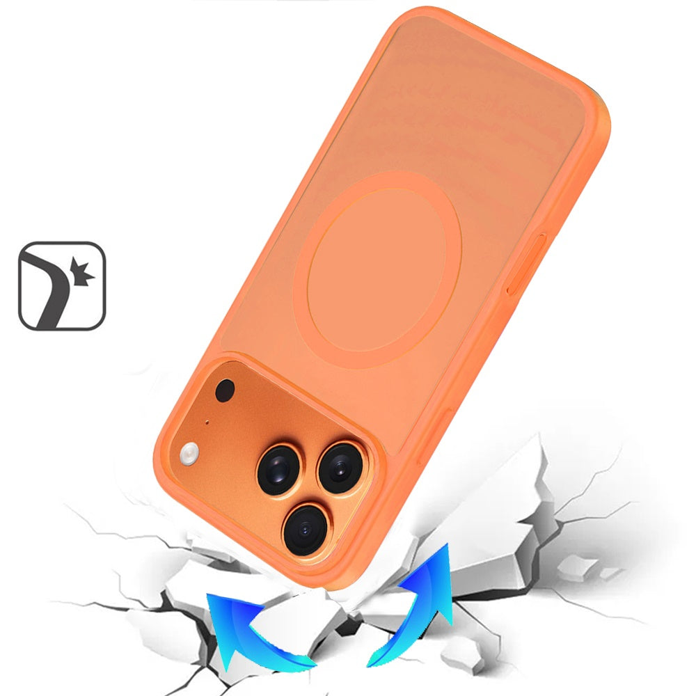 For Apple iPhone 17 Pro (6.3") MagSafe Compatible Case Hybrid Soft TPU Bumper Hard Translucent Matte Back Slim Shockproof Case Cover