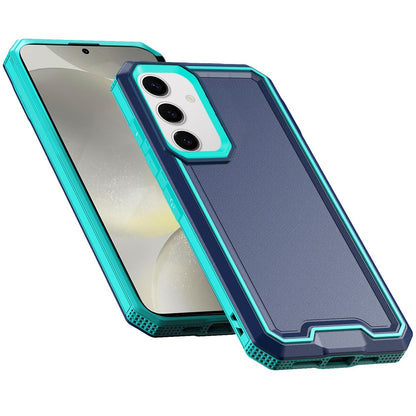 For Samsung Galaxy S25 /S24 Tough Modern Fused Hybrid Armor Hard PC TPU Rubber Shockproof Drop Protection Impact Case Cover