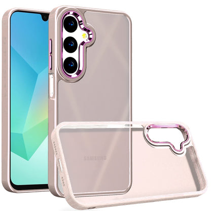 For Samsung Galaxy A16 5G Slim Fit Thin Hybrid Frosted Matte Polished Oil Thick Acrylic Hard PC TPU Rubber Frame Case Cover