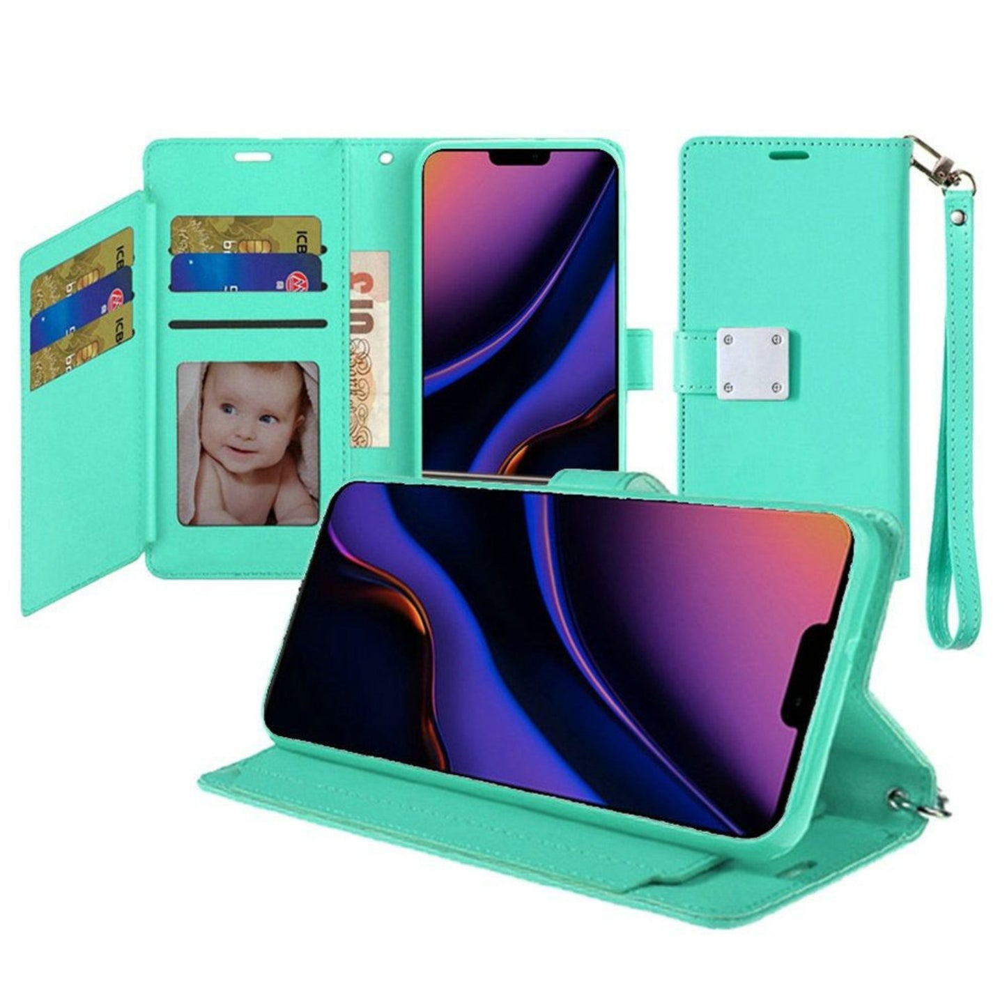Phone Case for Google Pixel 10A Wallet Credit Card Holder Leather Grip Shockproof Hybrid Protective Style Durable Flip Pouch Cover