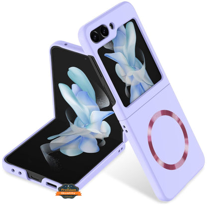 For Samsung Galaxy Z Flip 7 Matte Magnetic Case Supports Fast Wireless Charging, Slim Hybrid TPU Rubber Shockproof Case Cover