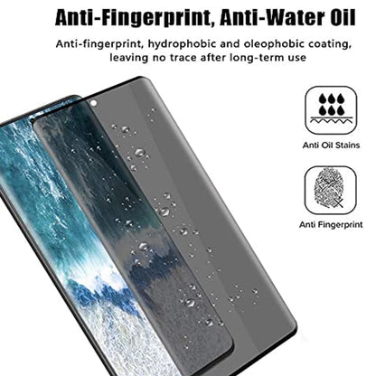 For Samsung Galaxy A17 5G Privacy Tempered Glass Screen Protector, 9H Anti-Spy Anti-Peek Case Cover Black