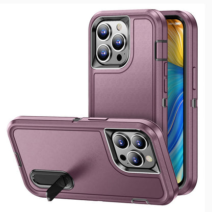 For Samsung Galaxy S26 Hybrid 3 Layers Hard 3in1 Shockproof with Kickstand Heavy Duty Hard TPU Rubber Anti-Drop Case Cover