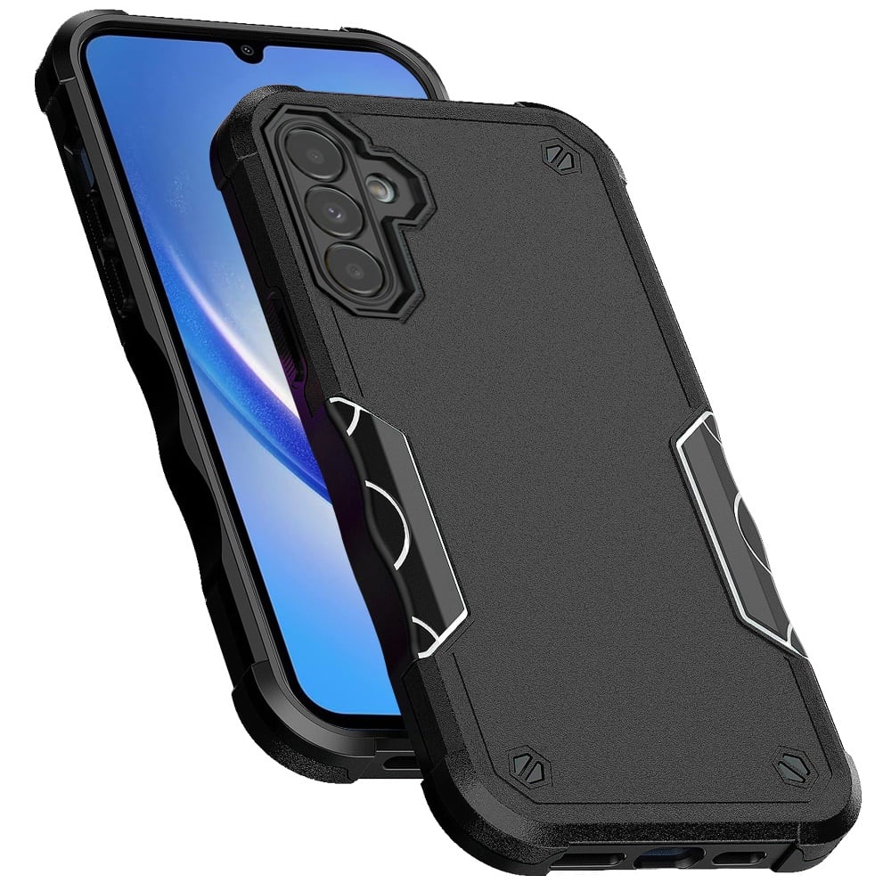 For Samsung Galaxy A15 5G Slim Tough Shockproof Hybrid Heavy Duty 2in1 Dual Layer TPU Bumper Rugged Rubber Defend Armor Case Cover