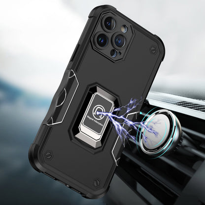 For Apple iPhone 17E /16E Hybrid Stand Magnetic Ring Holder Kickstand Heavy Duty Rugged Drop Silicone & Hard PC Shockproof Case Cover