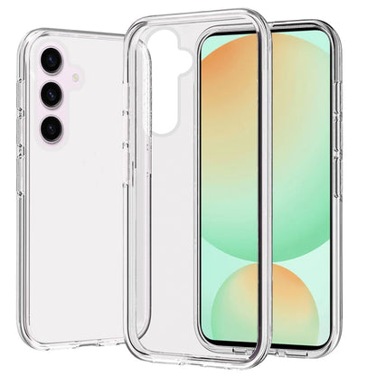 For Samsung Galaxy S24 FE /Fan Edition Transparent Shock Absorption PC + TPU Rubber Gel Thick 3mm Hybrid Silicone Slim Fit Back Case Cover