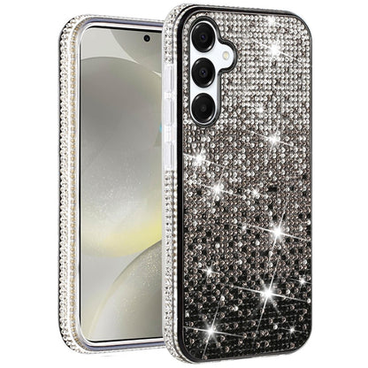 For Samsung Galaxy S25+ /S25 Plus /S24+ Plus Glitter Bling, UltraThin TPU Sparkle Diamond Rhinestone Shiny Full Crystal Stones Back Case Cover