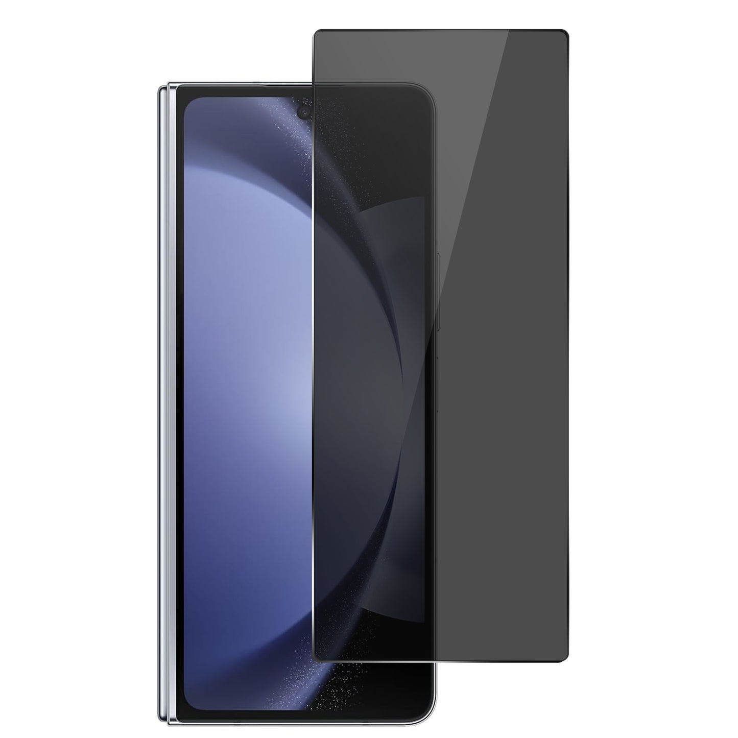 For Samsung Galaxy Z Fold 7 Privacy Screen Protector, Anti Spy Anti Peeping Tempered Glass Full Protective Film, 9H, Anti Scratch, Easy Install Protector Black