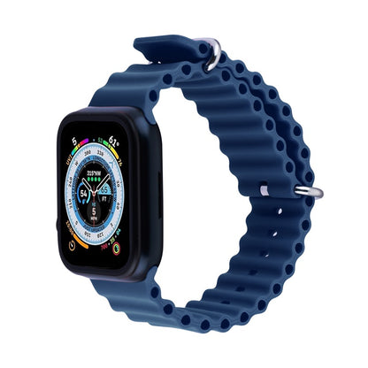 echelon ComfyFit Silicone Strap for Apple Watch Series 9 45mm/Watch Series 10 46mm / Watch SE (2022) 44mm - Dark Blue, Apple Watch Accessories