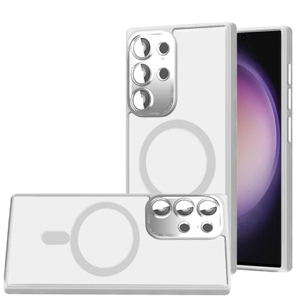 For Samsung Galaxy S23 Ultra Complete Protection HQ Hybrid with Metal Tempered Camera Glass, MagSafe Compatible Case Cover