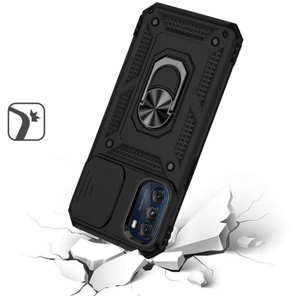 For Apple iPhone 17E /16E Hybrid Ring Shockproof with 360° Rotate Ring Kickstand, Camera Lens Protection, Soft Edge Bumper Case Cover