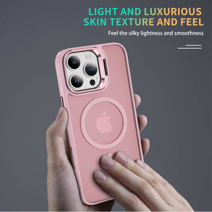 For Apple iPhone 17 Pro Clear Back Hybrid with MagSafe Compatible Metal Camera Stand Colorful Bumper Frame Shockproof Case Cover