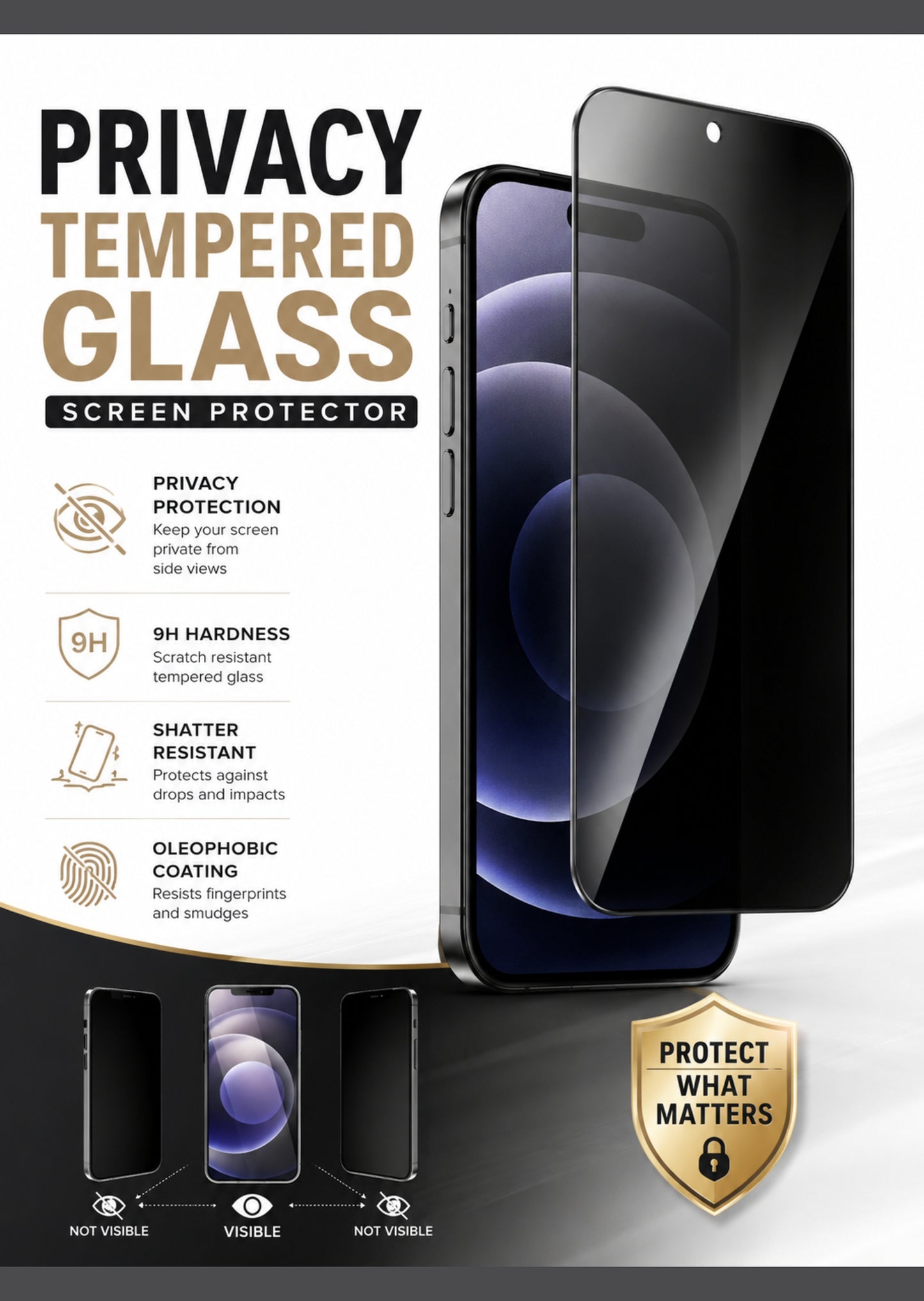 Screen Protector for Google Pixel 10A Privacy Anti Spy Tempered Glass 9H HD Anti Scratch Fingerprint Resistant Durable Screen Protector Tempered Glass
