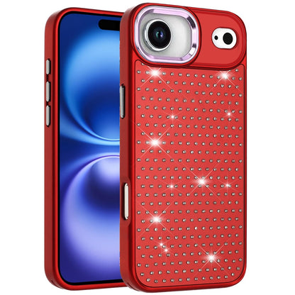 For Apple iPhone 17 AIR Bling Diamond Metallic, Full Sparkle Chrome Edged Hybrid Protective Shockproof Case Cover