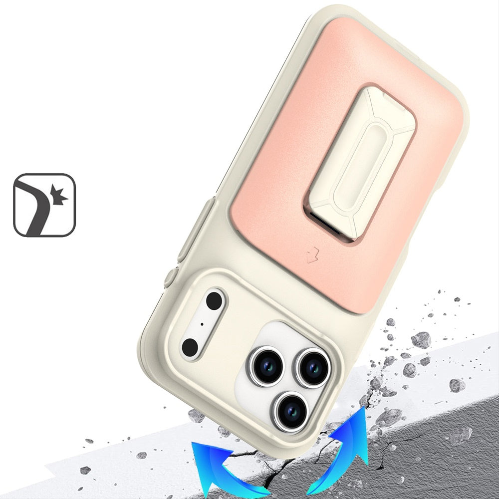 For Apple iPhone 17 Pro Wallet Case with 2- Credit Card Holder, Wrist Strap & Kickstand Hybrid Shockproof TPU Case Cover