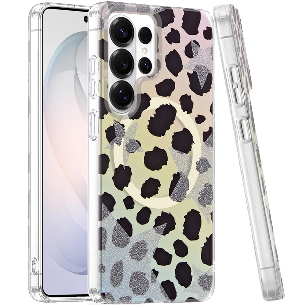 Phone Case for Samsung Galaxy S26 Ultra Shockproof Dual Layer TPU IMD Print Rugged Anti-Slip Grip Drop Protection Scratch Resistant Slim Fit Glossy Floral Heart Aesthetic Cover
