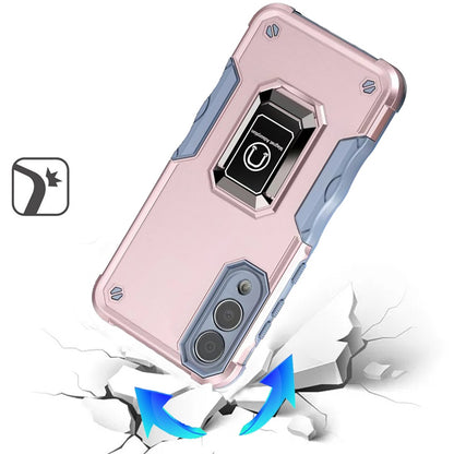 For Samsung Galaxy S25 EDGE Hybrid Stand Magnetic Ring Holder Kickstand Heavy Duty Rugged Drop Silicone & Hard PC Shockproof Case Cover
