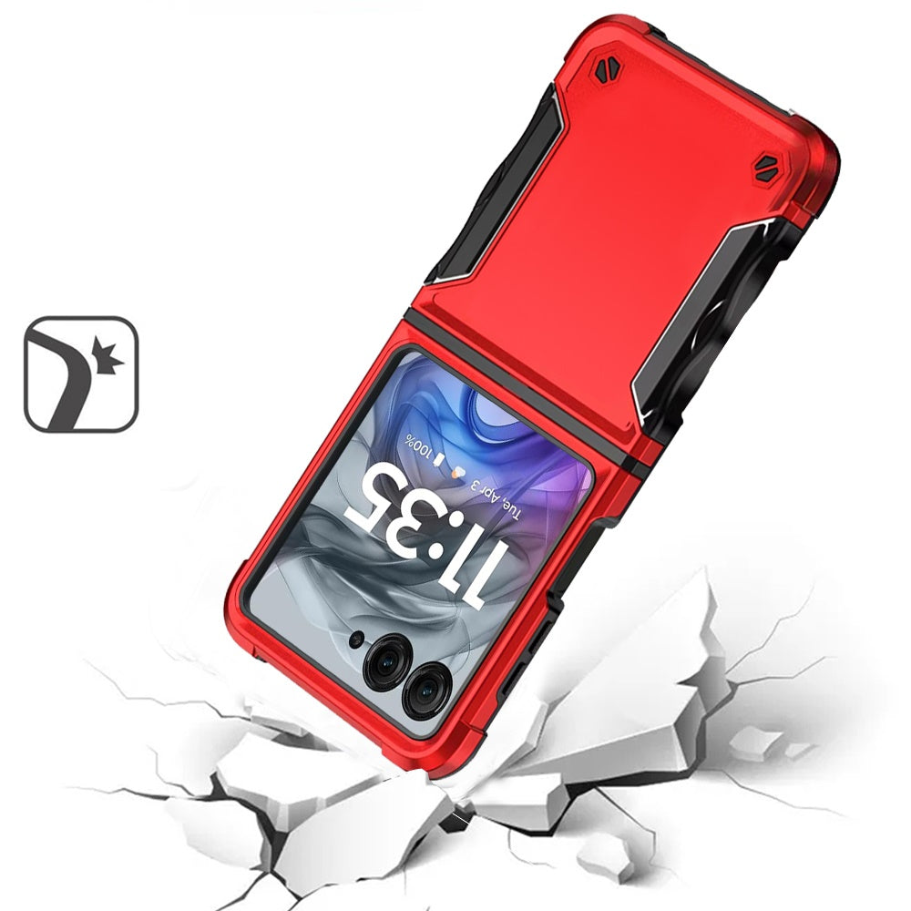 For Motorola Razr 2025 /2024 Slim Fit Back Hybrid Lightweight Shockproof 2-in-1 Hybrid Hard PC Bumper Frame Armor Protection Case Cover