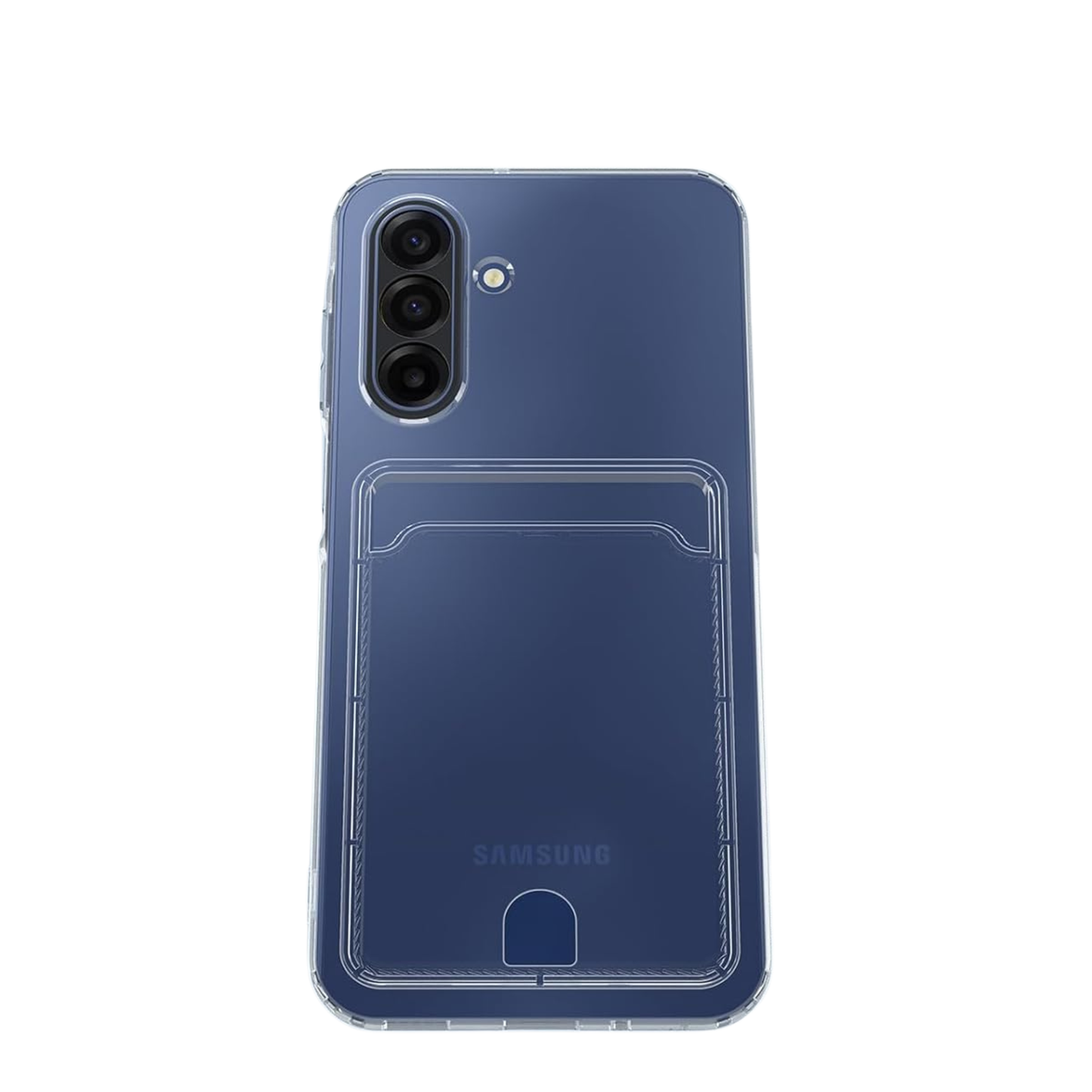 For Samsung Galaxy A17 5G Clear Slim TPU Phone Case with Credit Card Slot Back, Transparent Protective Shockproof Case Cover