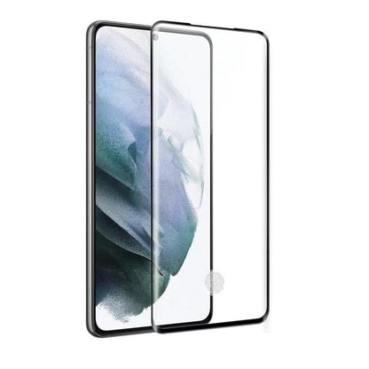For Samsung Galaxy S21 Ultra Tempered Glass Screen Protector Supports Fingerprint Recognition, Case-Friendly, HD Clarity Protector Black