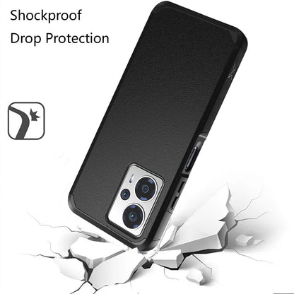 For Cricket Outlast 5G (2024) Slim Tough Strong Protection Shock Absorption Hybrid Dual Layer Hard PC + TPU Rubber Silicone Armor Case Cover