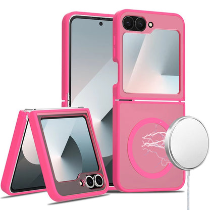 For Samsung Galaxy Z Flip 7 FE / Z Flip 6 MagSafe Compatible Case Hybrid Soft TPU Bumper Hard Translucent Matte Back Slim Shockproof Case Cover