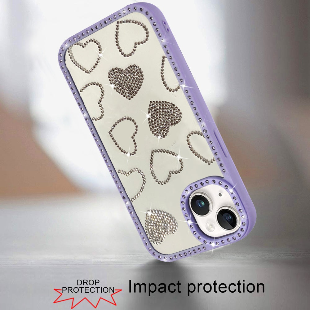 Spread Love Glitter Shimmer Bling Diamond Edge Hybrid Drop Protection Shockproof Design