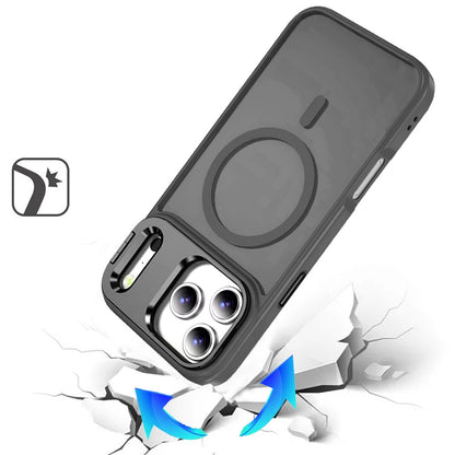 Phone Case for Apple iPhone 17 Pro Max (6.9") Metallic Magnetic Camera Ring Stand Shockproof Hybrid AntiSlip Grip Camera Lens Protection Kickstand Rugged Durable Armor Cover