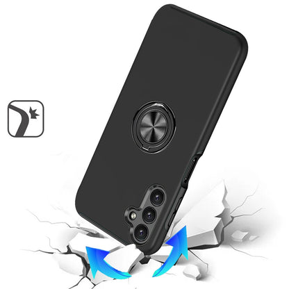 For Samsung Galaxy A26 Hybrid 360 Degree Rotatable Metal Invisible Ring Stand Holder Slim Fit Magnetic Car Mount Shockproof Case Cover