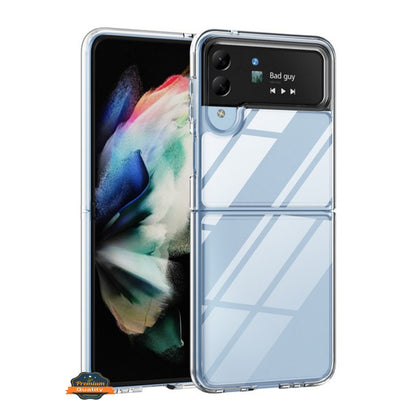For Motorola Razr Ultra 2025 Acrylic Hybrid Clear Hard Back Cover Slim Thin Fit TPU Hard PC with Frame Bumper Protection Case Cover Transparent
