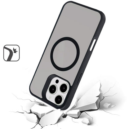 For Apple iPhone 16 Pro (6.3") Magnetic Case Hybrid Compatible with MagSafe TPU Slim Fit Shockproof Matte Hard Back Protective Case Cover