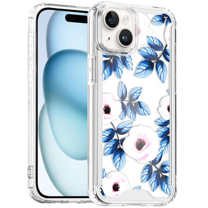 For iPhone 15 (6.1") Beautiful TPU Design, Slim Shockproof Soft Cover for Women and Girls, Stylish Protective Case Cover