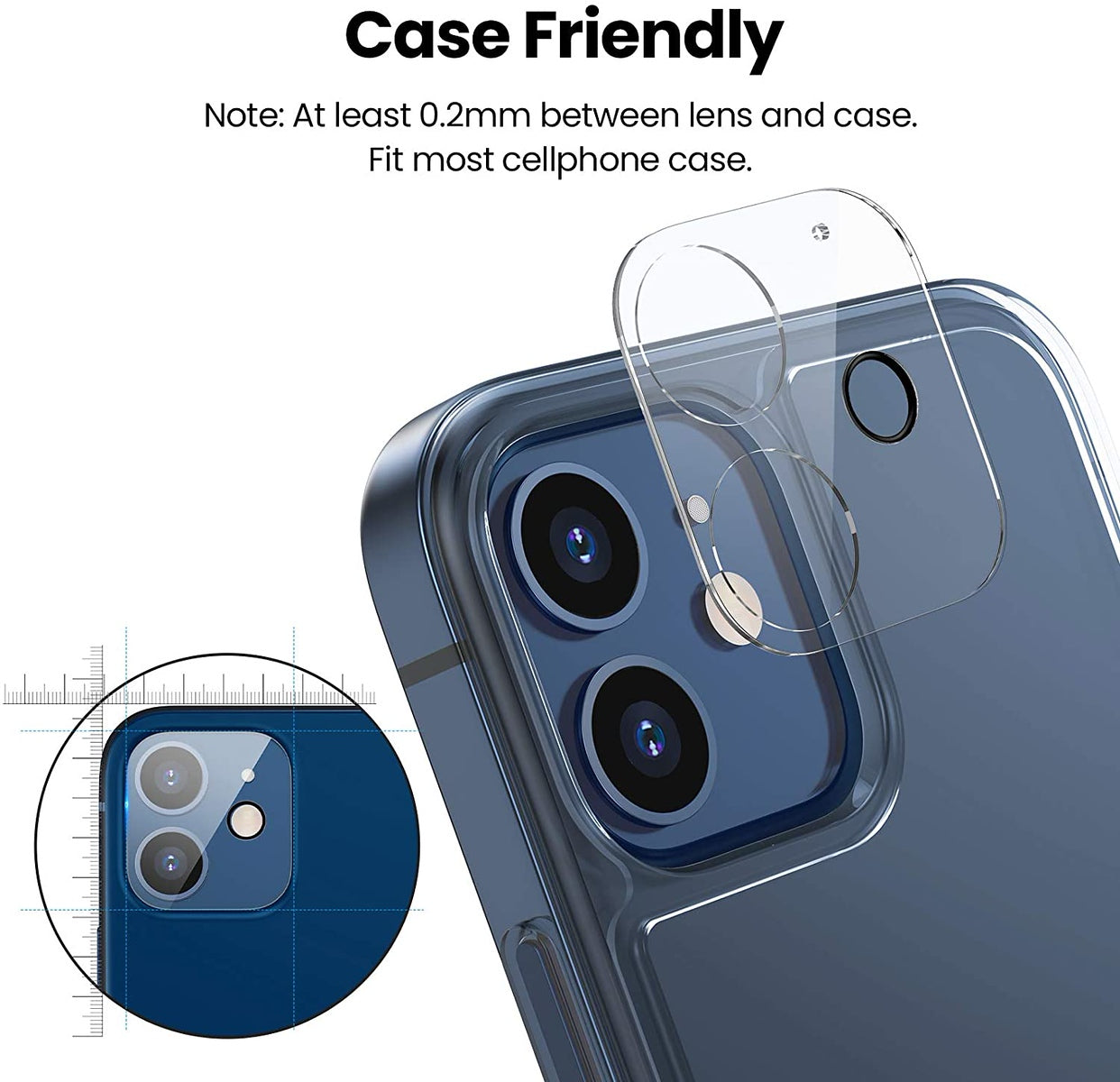 For Apple iPhone 17E /16E Lens Protector HD Clear Back Lens Camera Protector Tempered Glass, Case Friendly, Ultra-Thin, Easy Installation Protector Clear