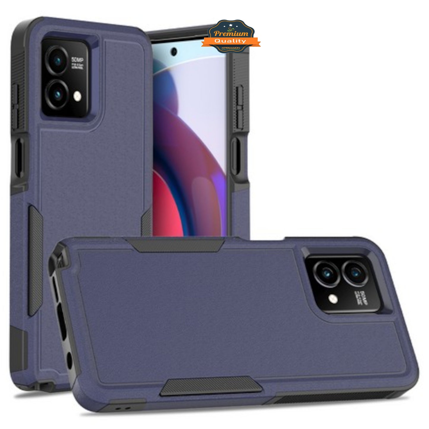 For Motorola Moto G Power 5G 2025 Rugged Heavy-Duty Dual Layer Military-Grade, Rubber TPU Defender, Hybrid Shockproof Case Cover