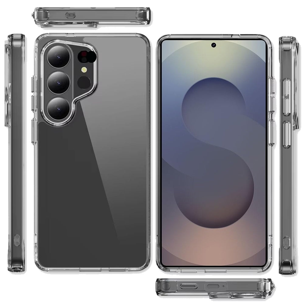 For Samsung Galaxy S26 Ultra Shockproof Slim Crystal Clear Transparent Hybrid Cover with Enhanced Drop Protection Case Cover Transparent