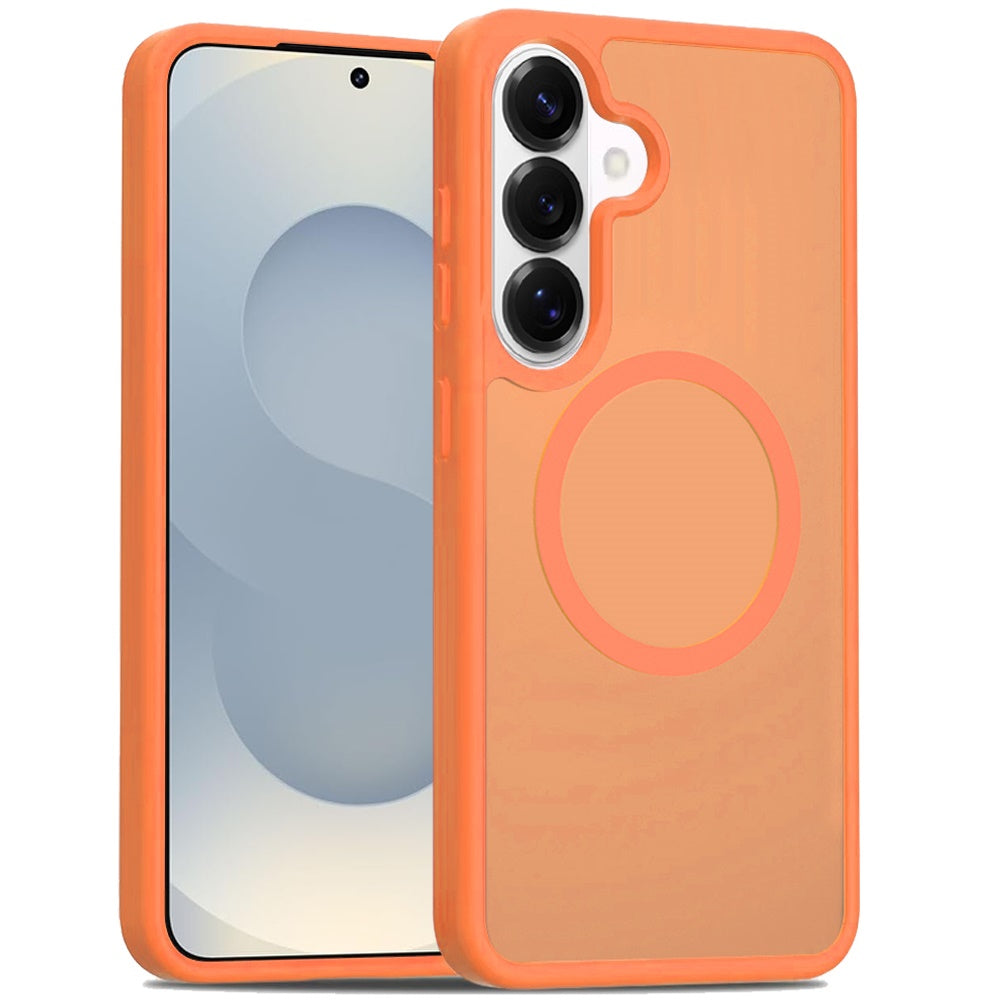 For Samsung Galaxy S26 MagSafe Compatible Case Hybrid Soft TPU Bumper Hard Translucent Matte Back Slim Shockproof Case Cover